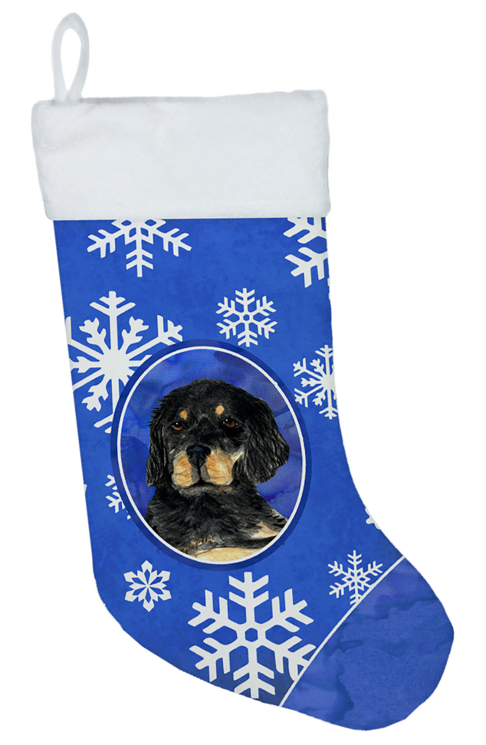 Caroline's Treasures Gordon Setter Winter Snowflakes Christmas Stocking SS4653