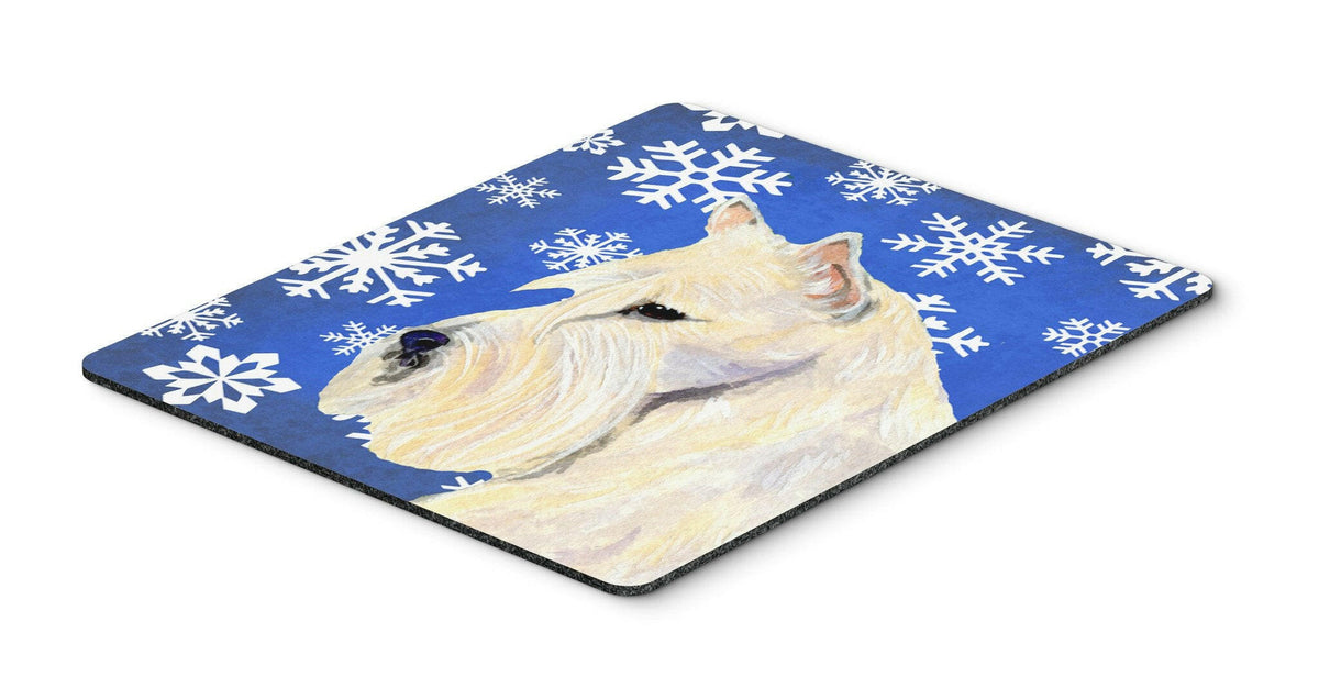 Scottish Terrier Winter Snowflakes Holiday Mouse Pad, Hot Pad or Trivet by Caroline&#39;s Treasures