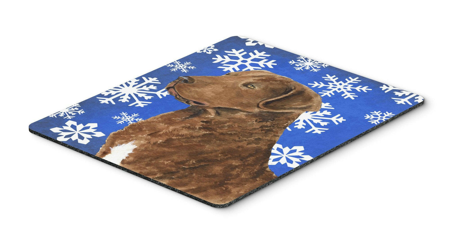 Chesapeake Bay Retriever Winter Snowflakes Holiday Mouse Pad, Hot Pad or Trivet by Caroline's Treasures