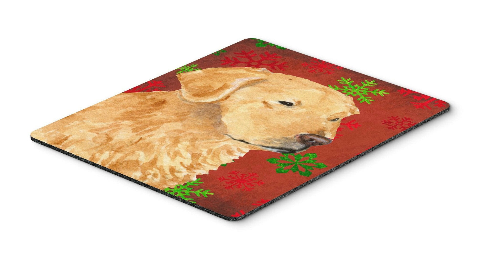 Golden Retriever Red Green Snowflakes Christmas Mouse Pad, Hot Pad or Trivet by Caroline's Treasures