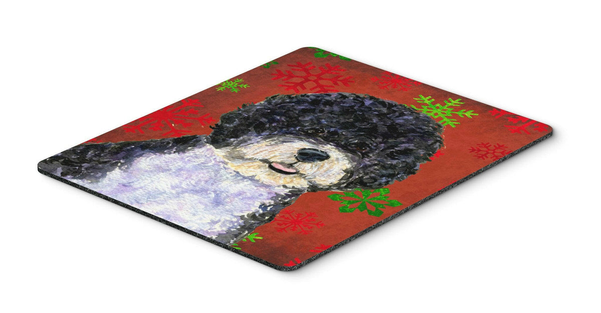 Portuguese Water Dog Snowflakes Christmas Mouse Pad, Hot Pad or Trivet by Caroline&#39;s Treasures