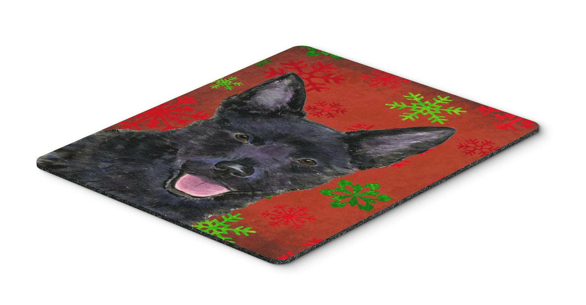 Australian Kelpie Snowflakes Holiday Christmas Mouse Pad, Hot Pad or Trivet by Caroline&#39;s Treasures