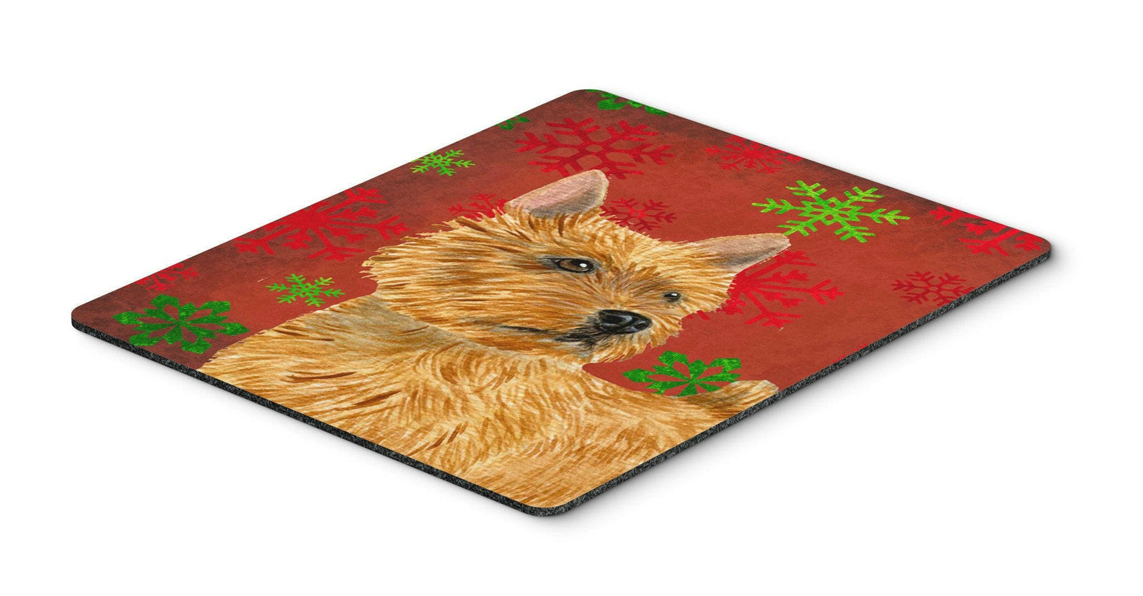 Norwich Terrier Snowflakes Holiday Christmas Mouse Pad, Hot Pad or Trivet by Caroline's Treasures