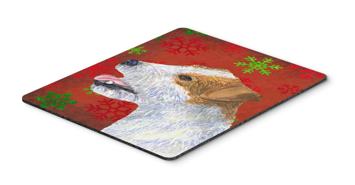 Jack Russell Terrier Snowflakes Holiday Christmas Mouse Pad, Hot Pad or Trivet by Caroline&#39;s Treasures