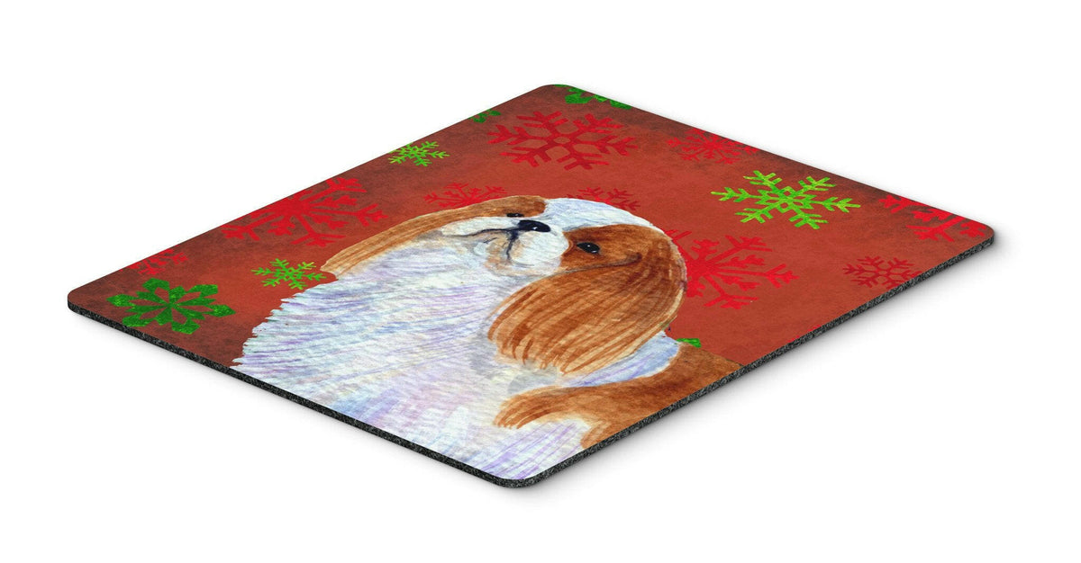 English Toy Spaniel Snowflakes Holiday Christmas Mouse Pad, Hot Pad or Trivet by Caroline&#39;s Treasures