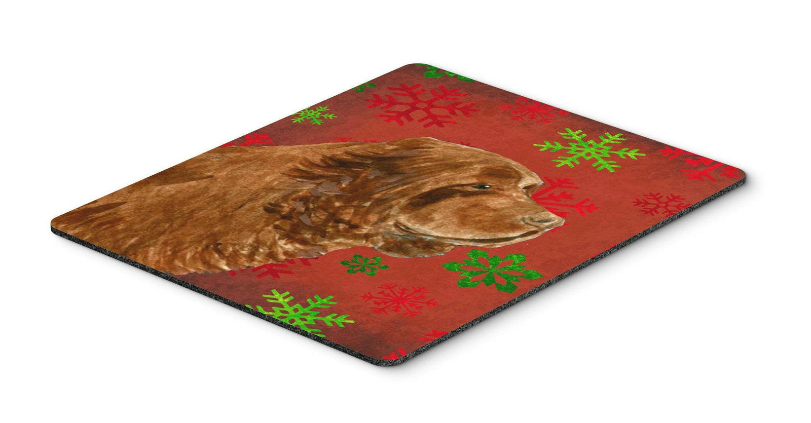 Sussex Spaniel Snowflakes Holiday Christmas Mouse Pad, Hot Pad or Trivet by Caroline's Treasures