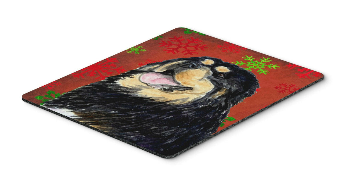 Tibetan Mastiff Snowflakes Holiday Christmas Mouse Pad, Hot Pad or Trivet by Caroline&#39;s Treasures