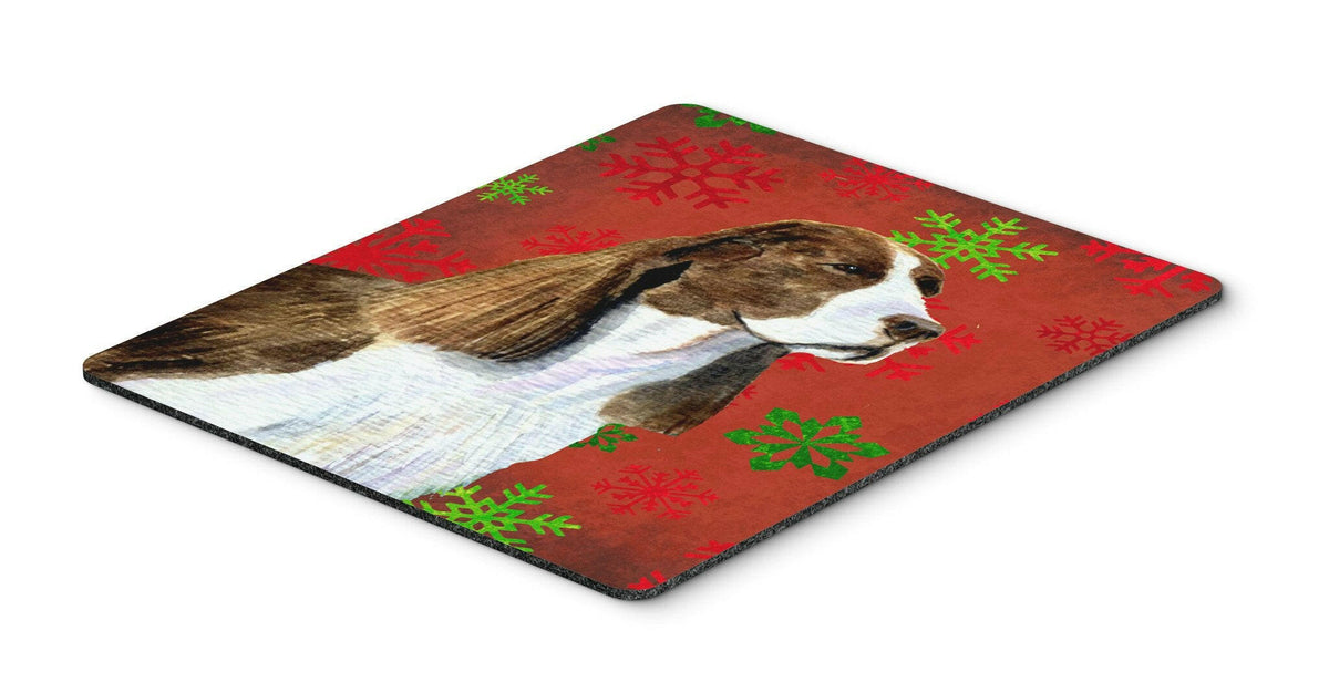 Springer Spaniel Snowflakes Holiday Christmas Mouse Pad, Hot Pad or Trivet by Caroline&#39;s Treasures