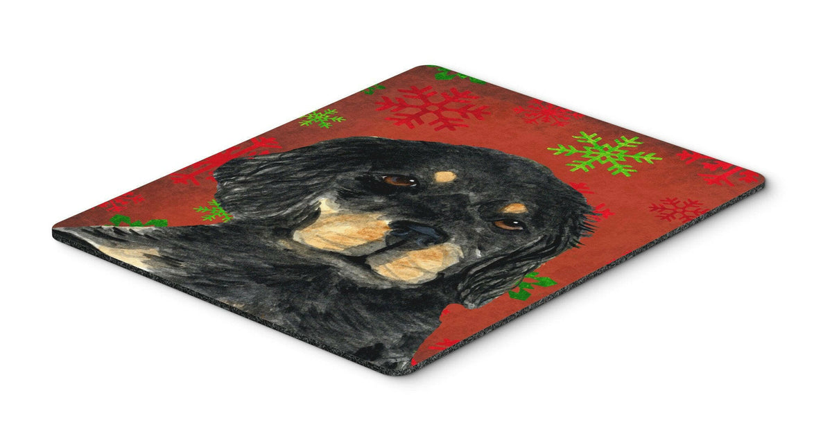 Gordon Setter  Snowflakes Holiday Christmas Mouse Pad, Hot Pad or Trivet by Caroline&#39;s Treasures