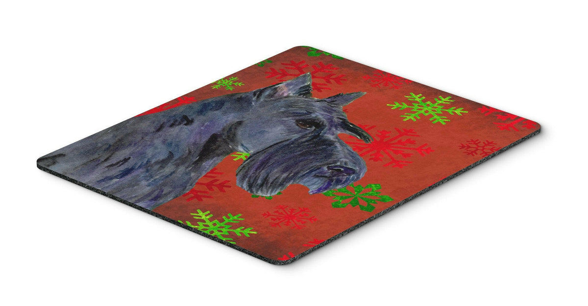 Scottish Terrier  Snowflakes Christmas Mouse Pad, Hot Pad or Trivet by Caroline&#39;s Treasures