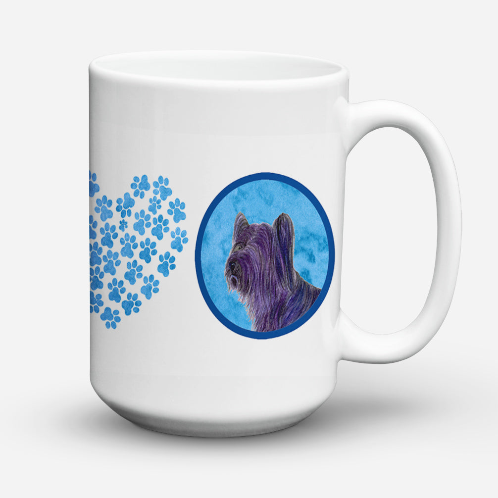 Skye Terrier  Dishwasher Safe Microwavable Ceramic Coffee Mug 15 ounce SS4739  the-store.com.