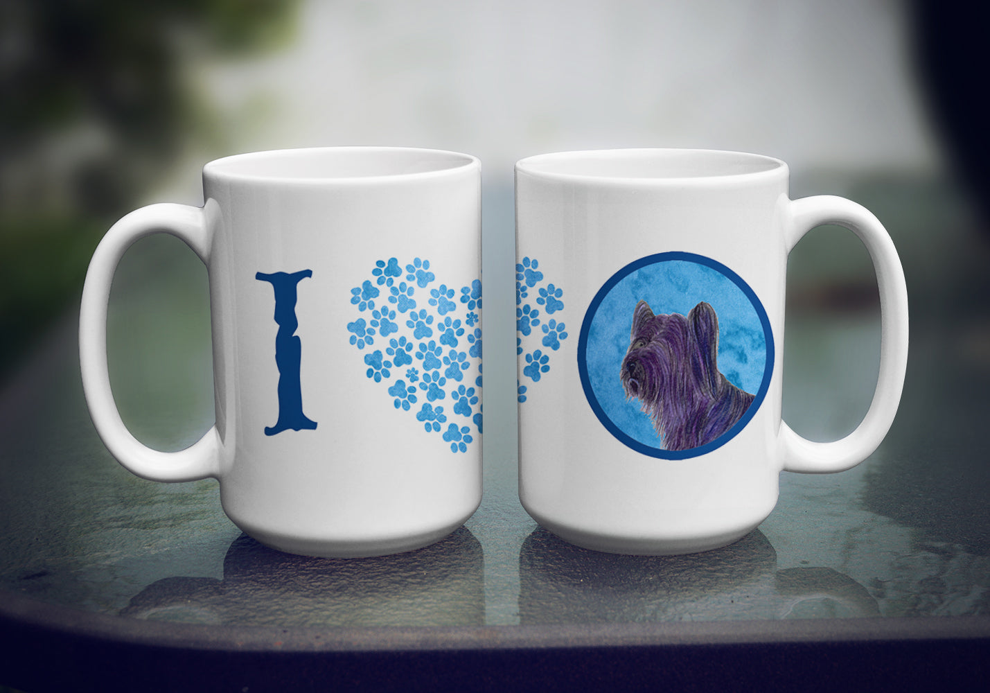 Skye Terrier  Dishwasher Safe Microwavable Ceramic Coffee Mug 15 ounce SS4739
