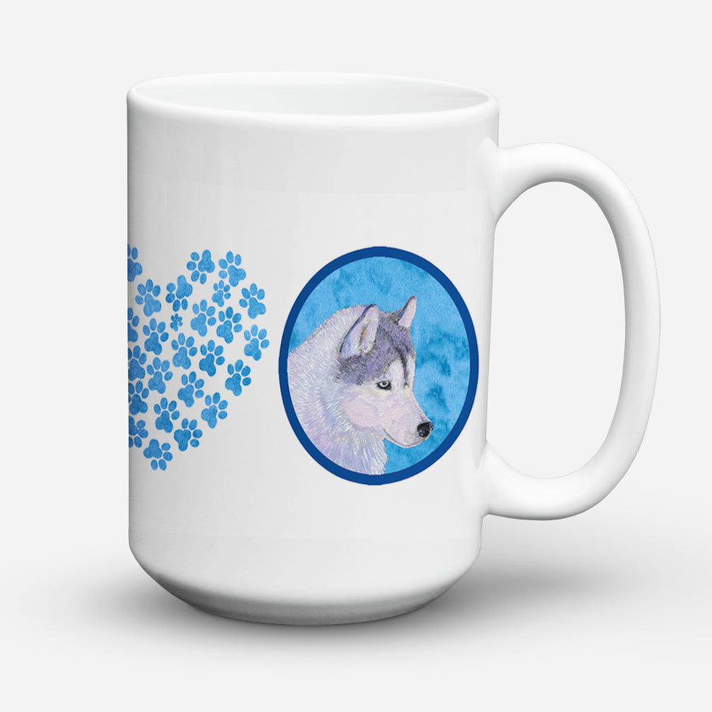 Siberian Husky  Dishwasher Safe Microwavable Ceramic Coffee Mug 15 ounce SS4740