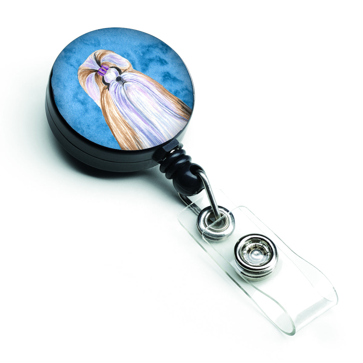 Shih Tzu  Retractable Badge Reel or ID Holder with Clip SS4741.