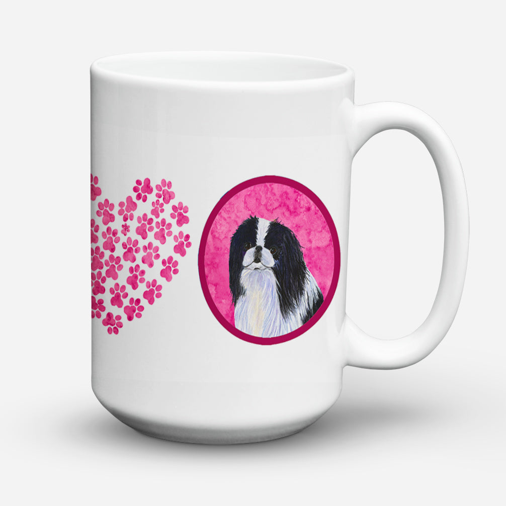 Japanese Chin  Dishwasher Safe Microwavable Ceramic Coffee Mug 15 ounce SS4743  the-store.com.