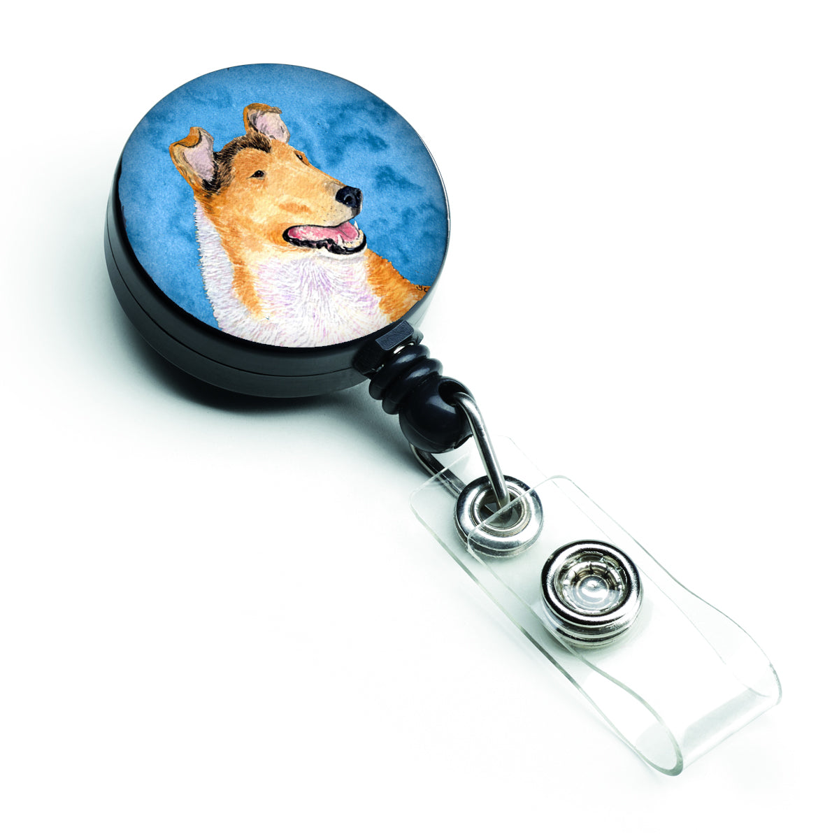Collie Smooth  Retractable Badge Reel or ID Holder with Clip SS4746.