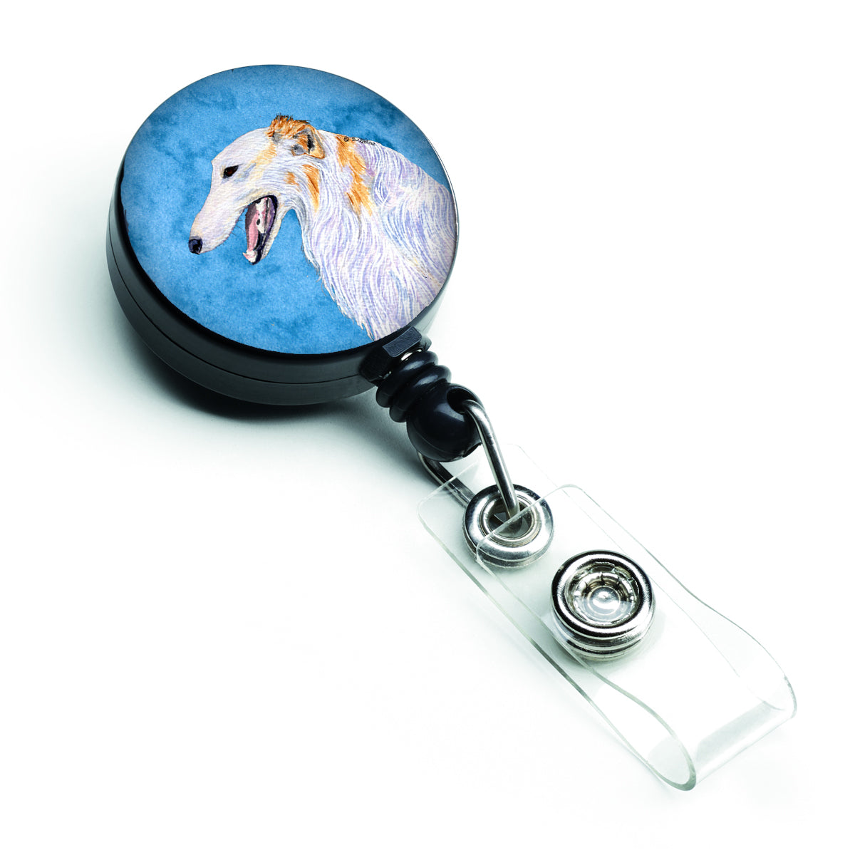Borzoi  Retractable Badge Reel or ID Holder with Clip SS4751