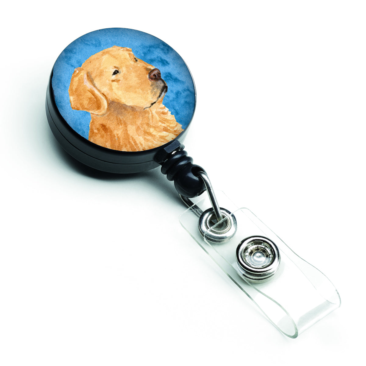 Golden Retriever  Retractable Badge Reel or ID Holder with Clip SS4752.