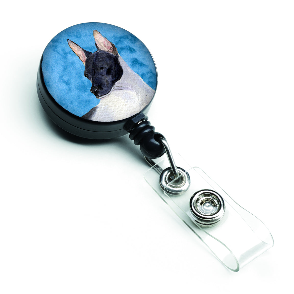Rat Terrier  Retractable Badge Reel or ID Holder with Clip SS4756.
