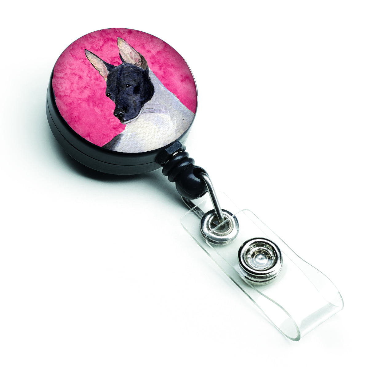 Rat Terrier  Retractable Badge Reel or ID Holder with Clip SS4756