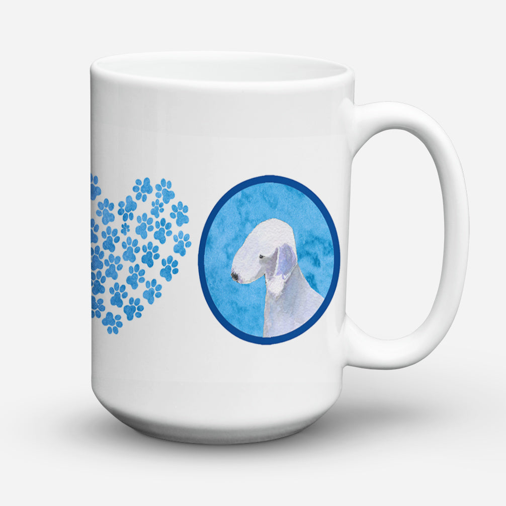 Bedlington Terrier Dishwasher Safe Microwavable Ceramic Coffee Mug 15 ounce SS4759