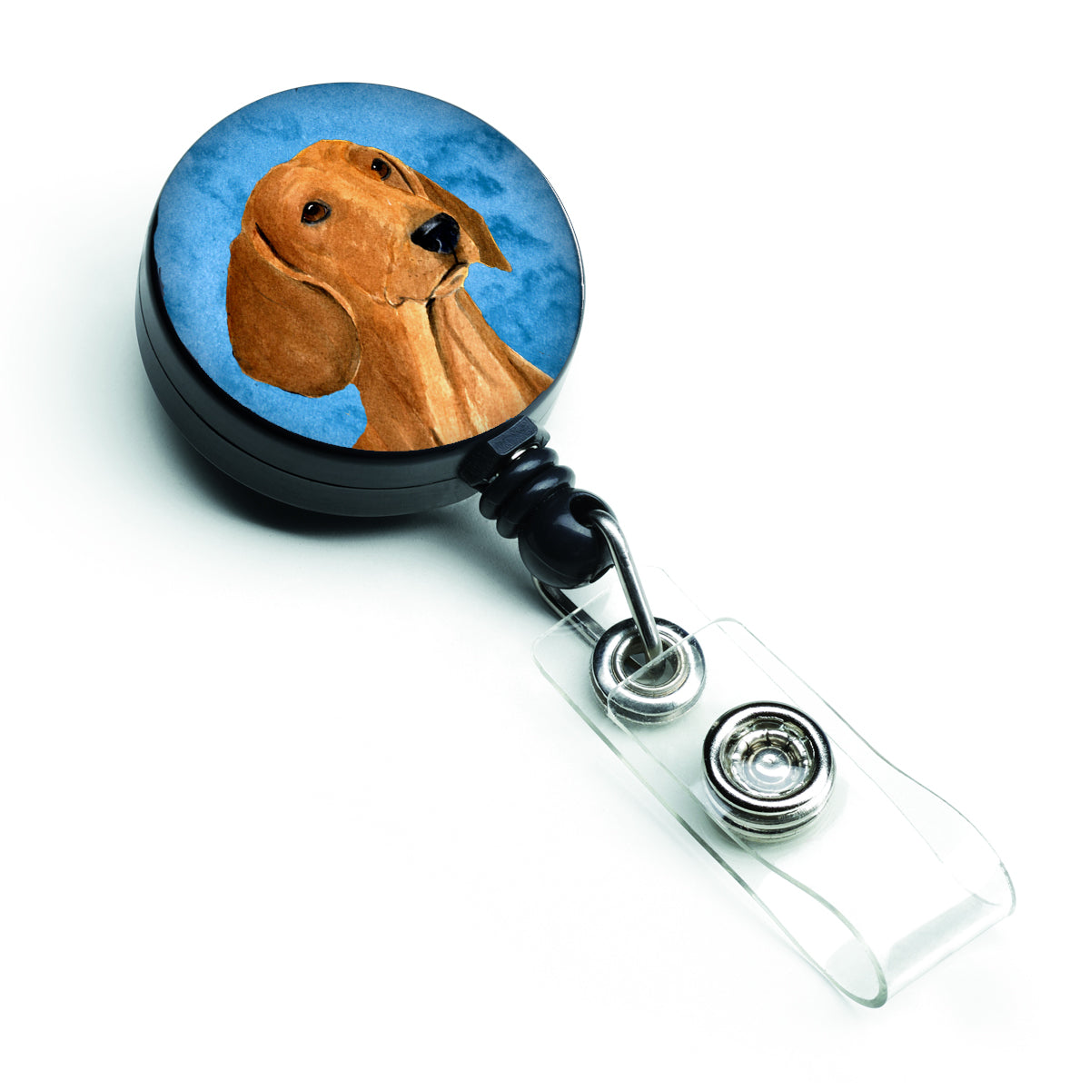Dachshund  Retractable Badge Reel or ID Holder with Clip SS4763