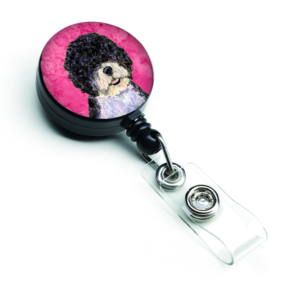 Portuguese Water Dog  Retractable Badge Reel or ID Holder with Clip SS4766