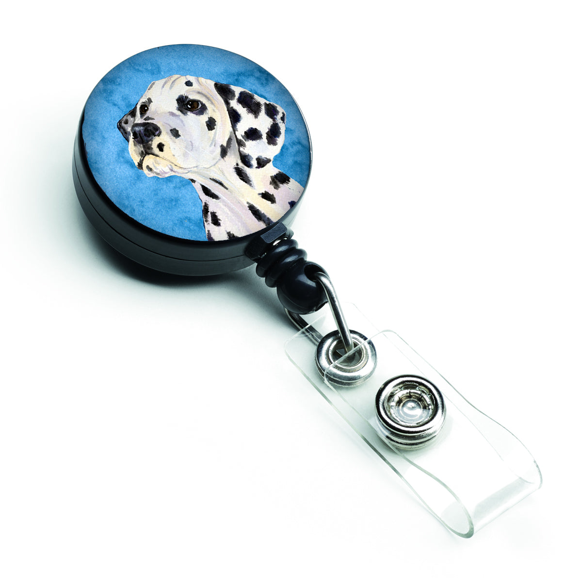 Dalmatian  Retractable Badge Reel or ID Holder with Clip SS4768.