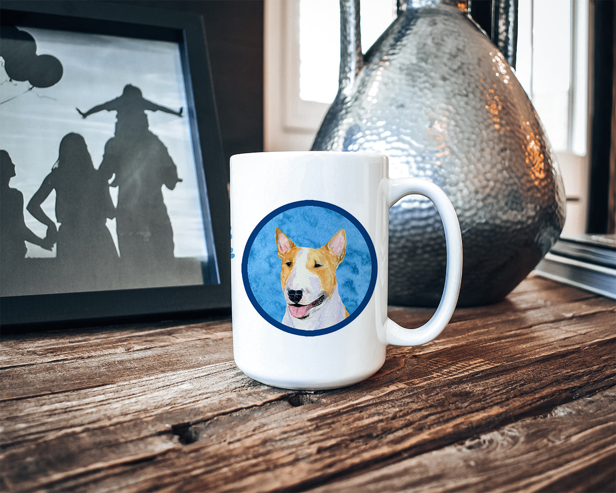 Bull Terrier  Dishwasher Safe Microwavable Ceramic Coffee Mug 15 ounce SS4772