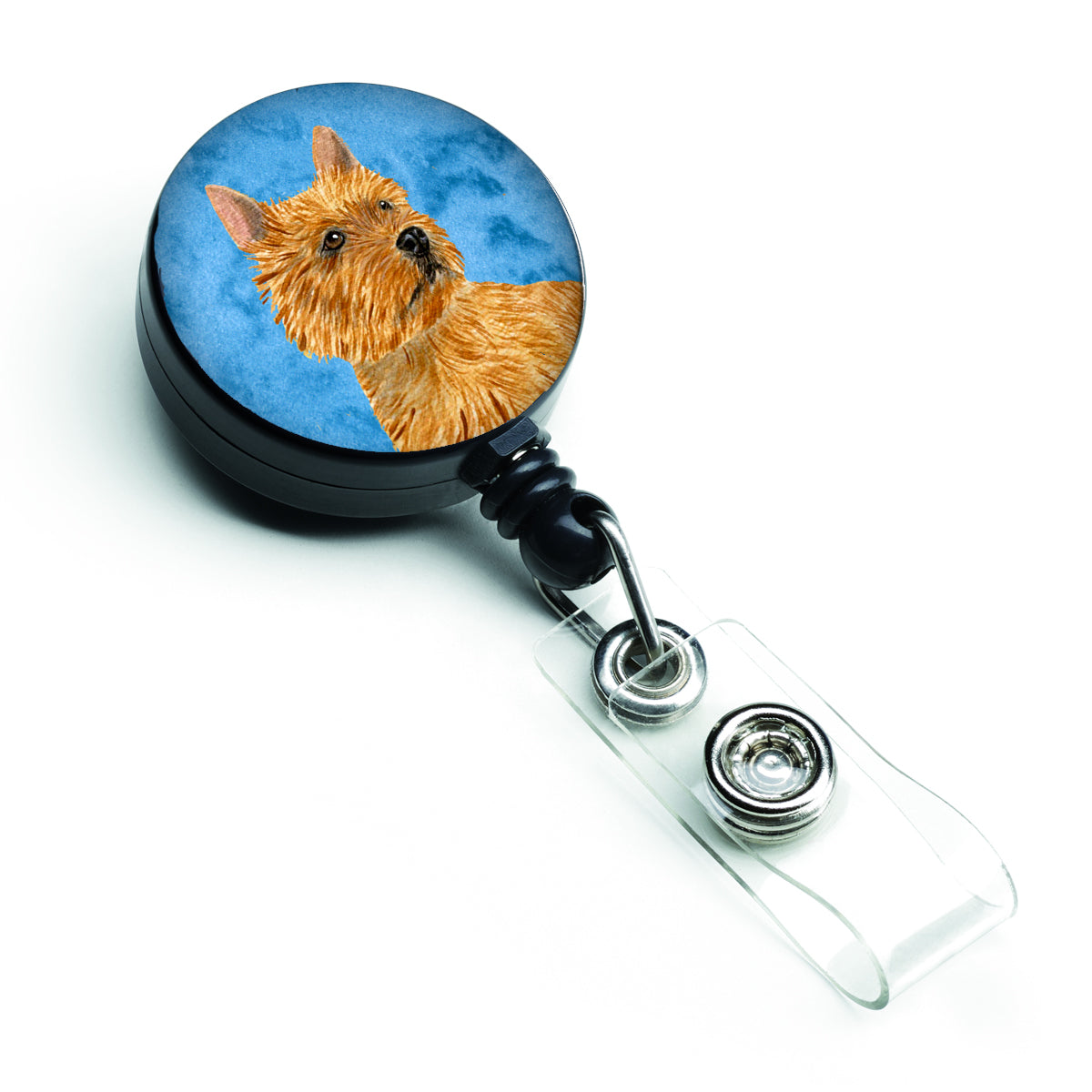 Norwich Terrier  Retractable Badge Reel or ID Holder with Clip SS4775