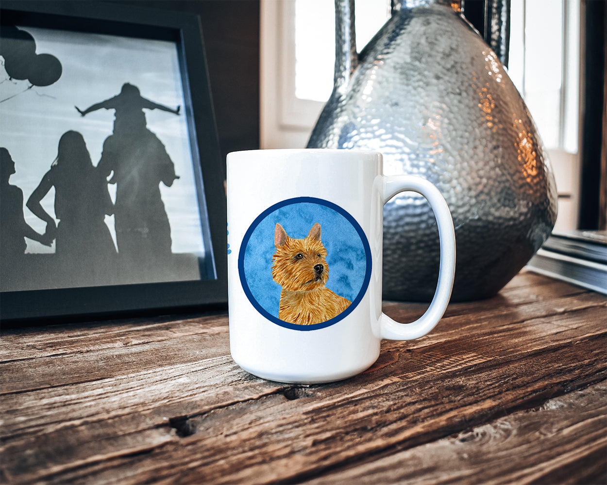 Norwich Terrier  Dishwasher Safe Microwavable Ceramic Coffee Mug 15 ounce SS4775