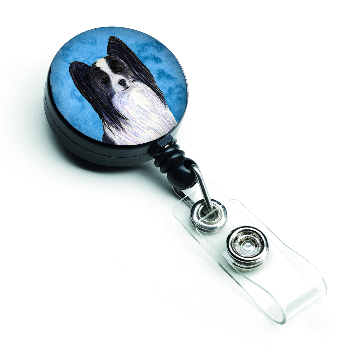 Papillon  Retractable Badge Reel or ID Holder with Clip SS4781.