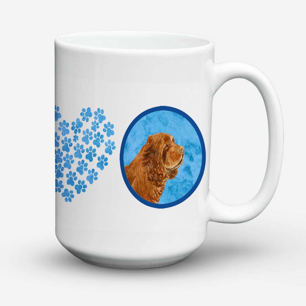 Sussex Spaniel  Dishwasher Safe Microwavable Ceramic Coffee Mug 15 ounce SS4786  the-store.com.