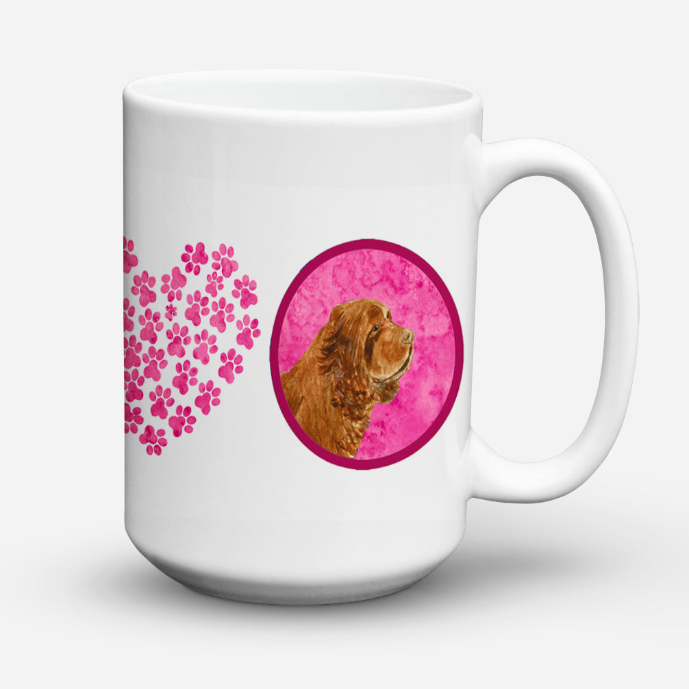 Sussex Spaniel  Dishwasher Safe Microwavable Ceramic Coffee Mug 15 ounce SS4786  the-store.com.