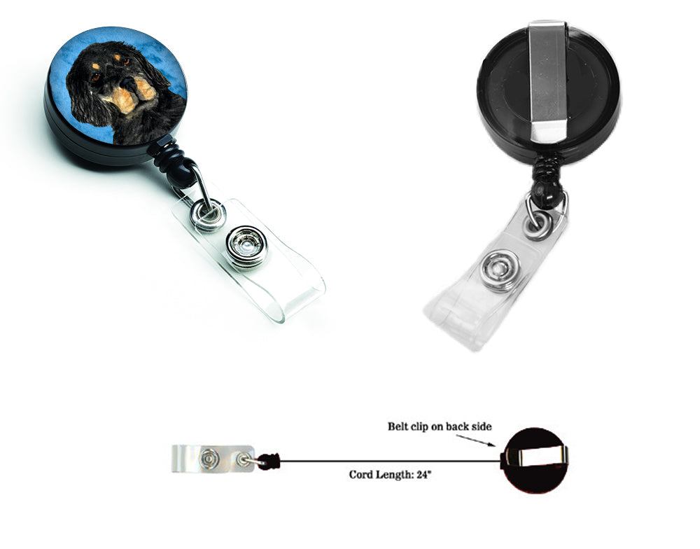 Gordon Setter  Retractable Badge Reel or ID Holder with Clip SS4791