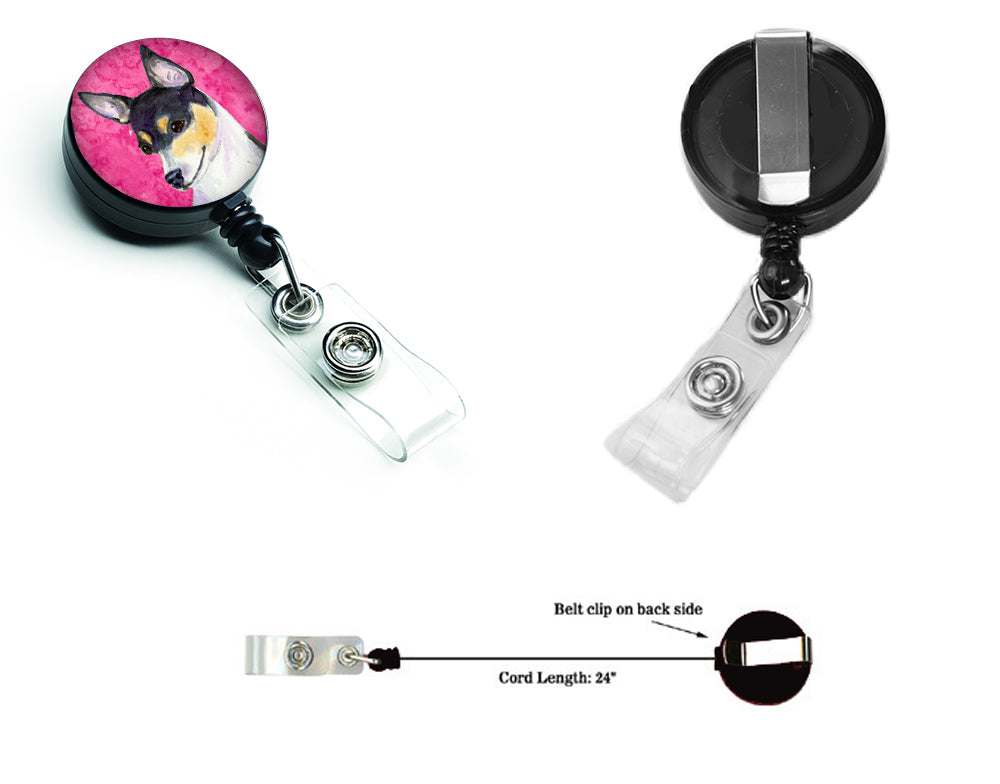 Chihuahua  Retractable Badge Reel or ID Holder with Clip SS4794.