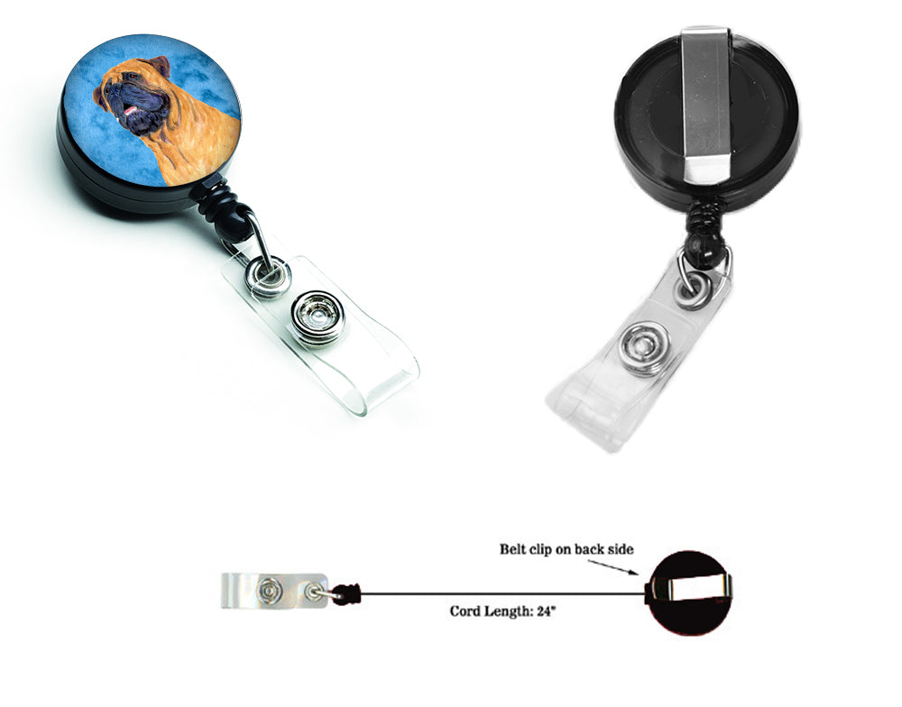 Mastiff  Retractable Badge Reel or ID Holder with Clip SS4796.