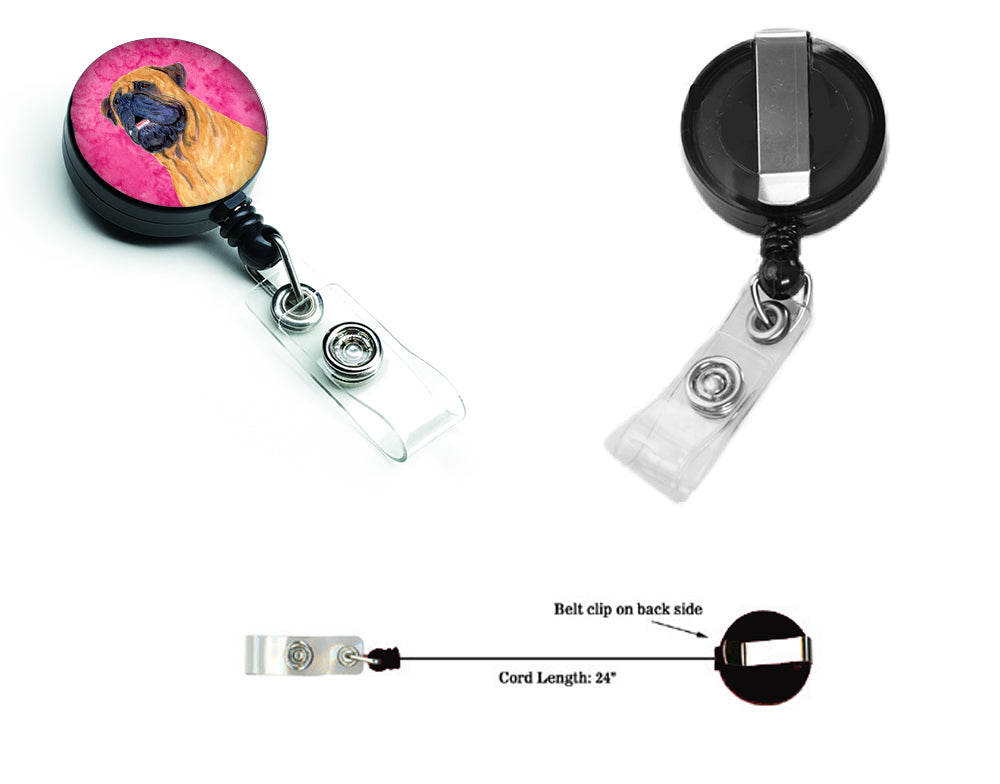 Mastiff  Retractable Badge Reel or ID Holder with Clip SS4796