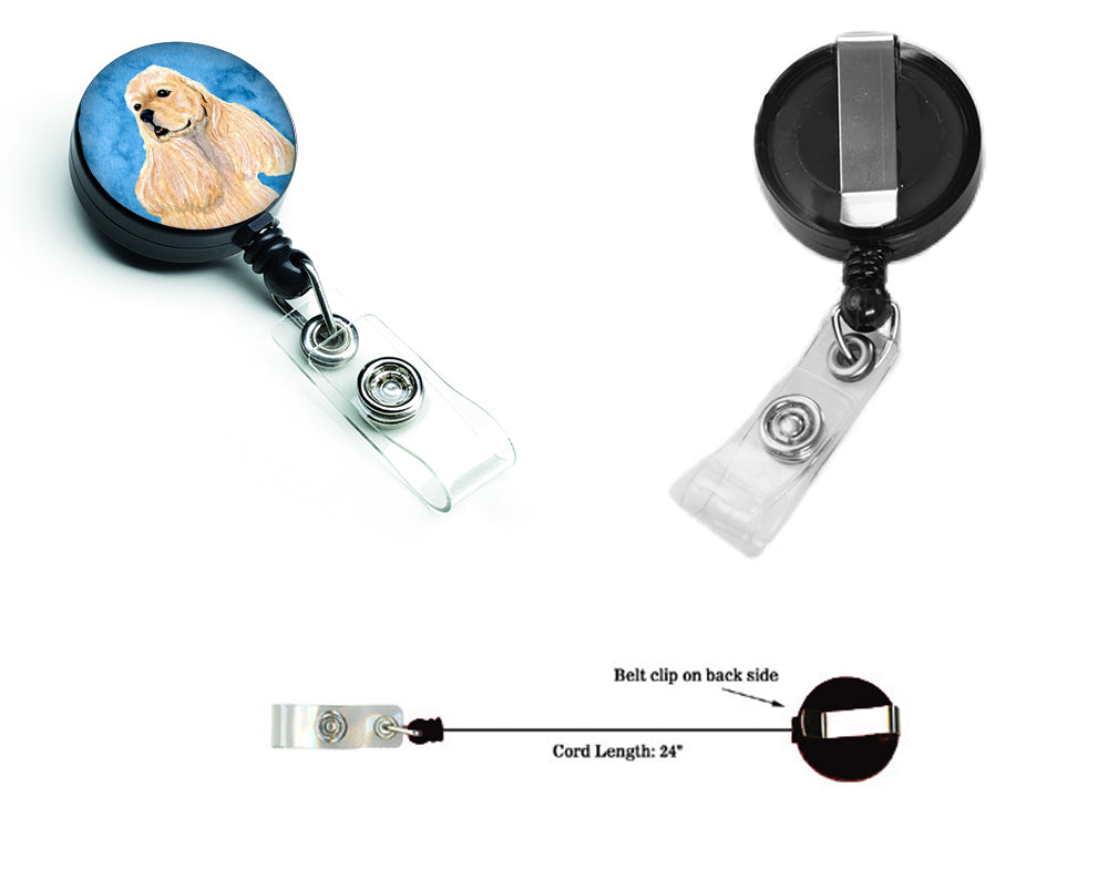 Cocker Spaniel  Retractable Badge Reel or ID Holder with Clip SS4798