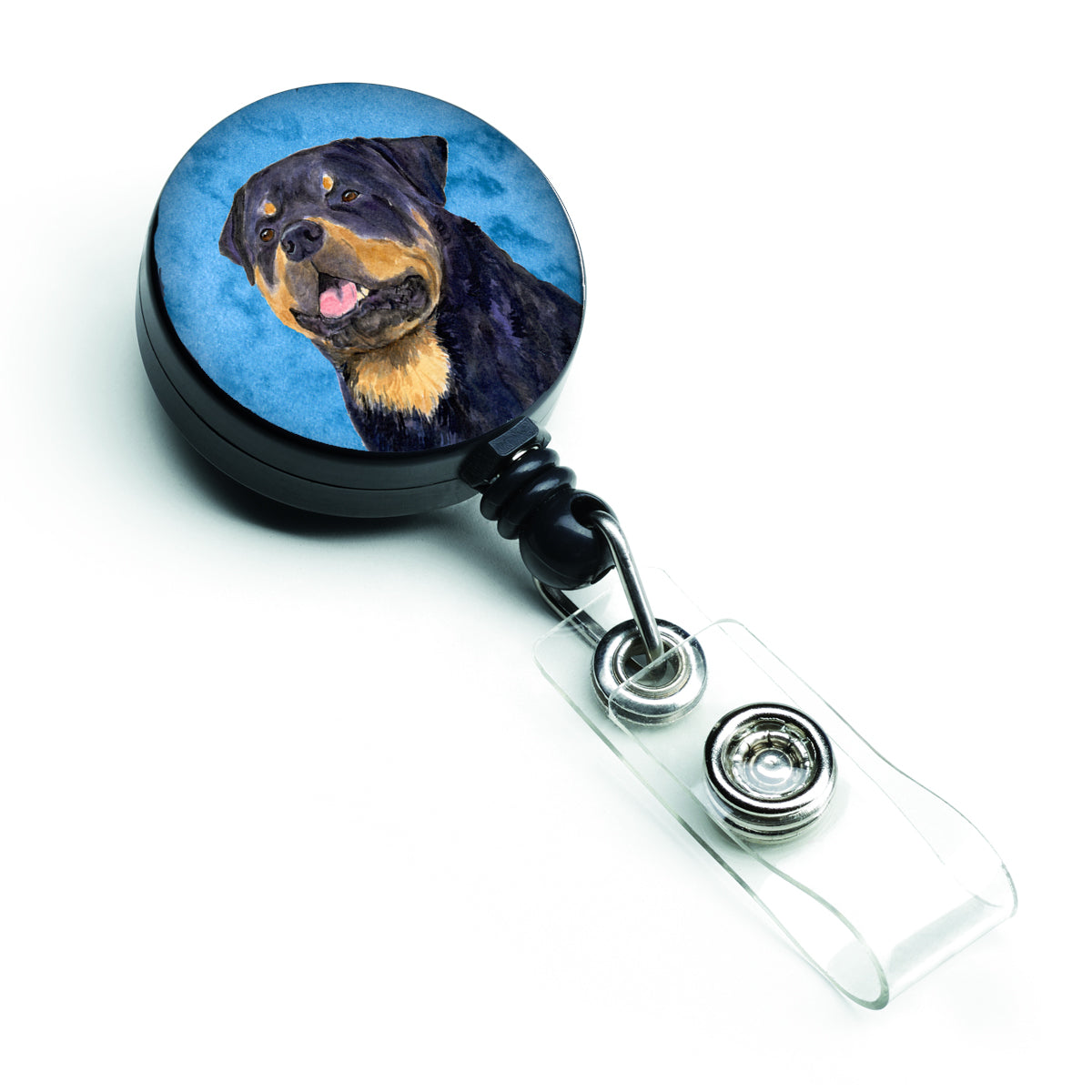 Rottweiler  Retractable Badge Reel or ID Holder with Clip SS4800.