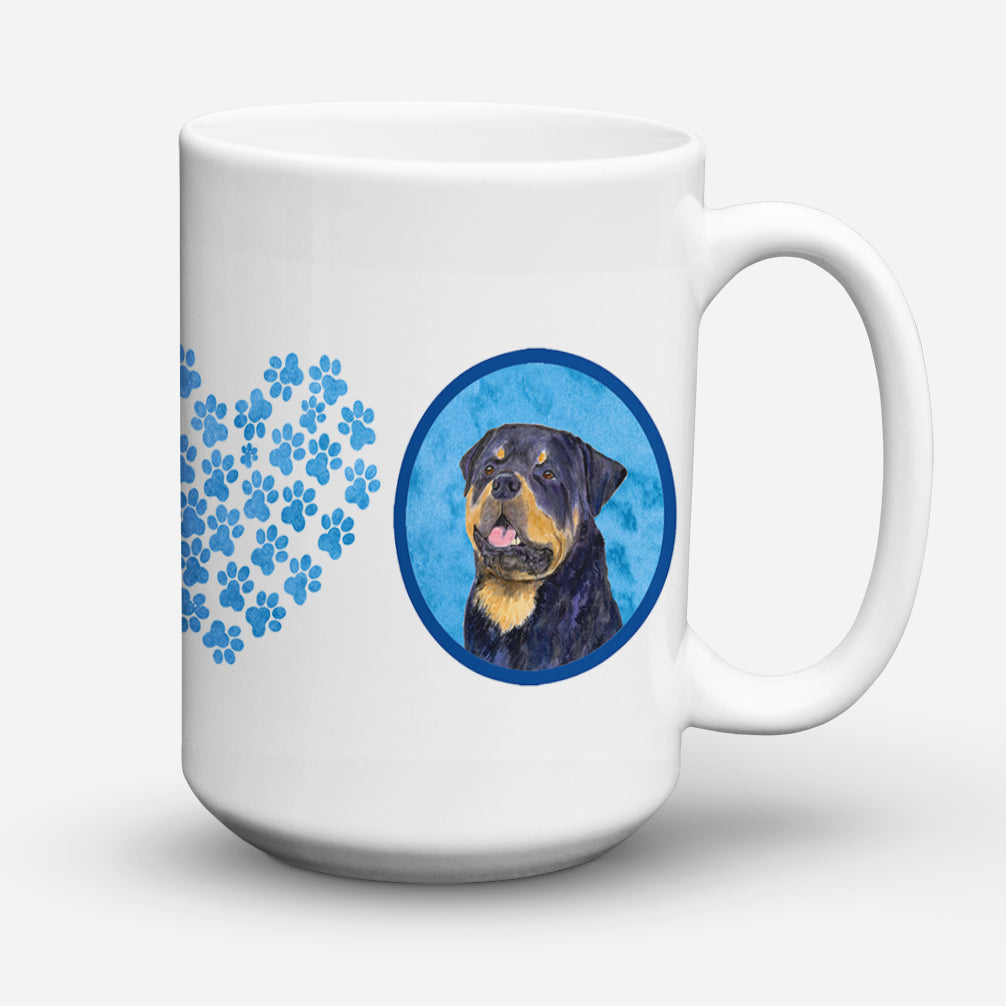 Rottweiler  Dishwasher Safe Microwavable Ceramic Coffee Mug 15 ounce SS4800  the-store.com.