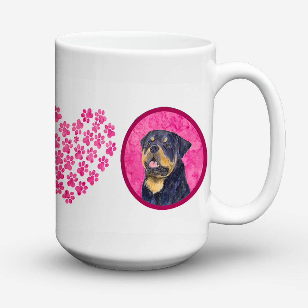 Rottweiler  Dishwasher Safe Microwavable Ceramic Coffee Mug 15 ounce SS4800  the-store.com.