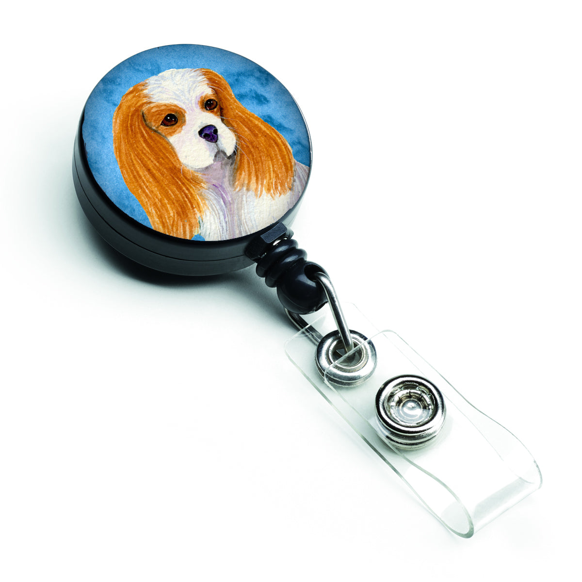 Cavalier Spaniel  Retractable Badge Reel or ID Holder with Clip SS4803