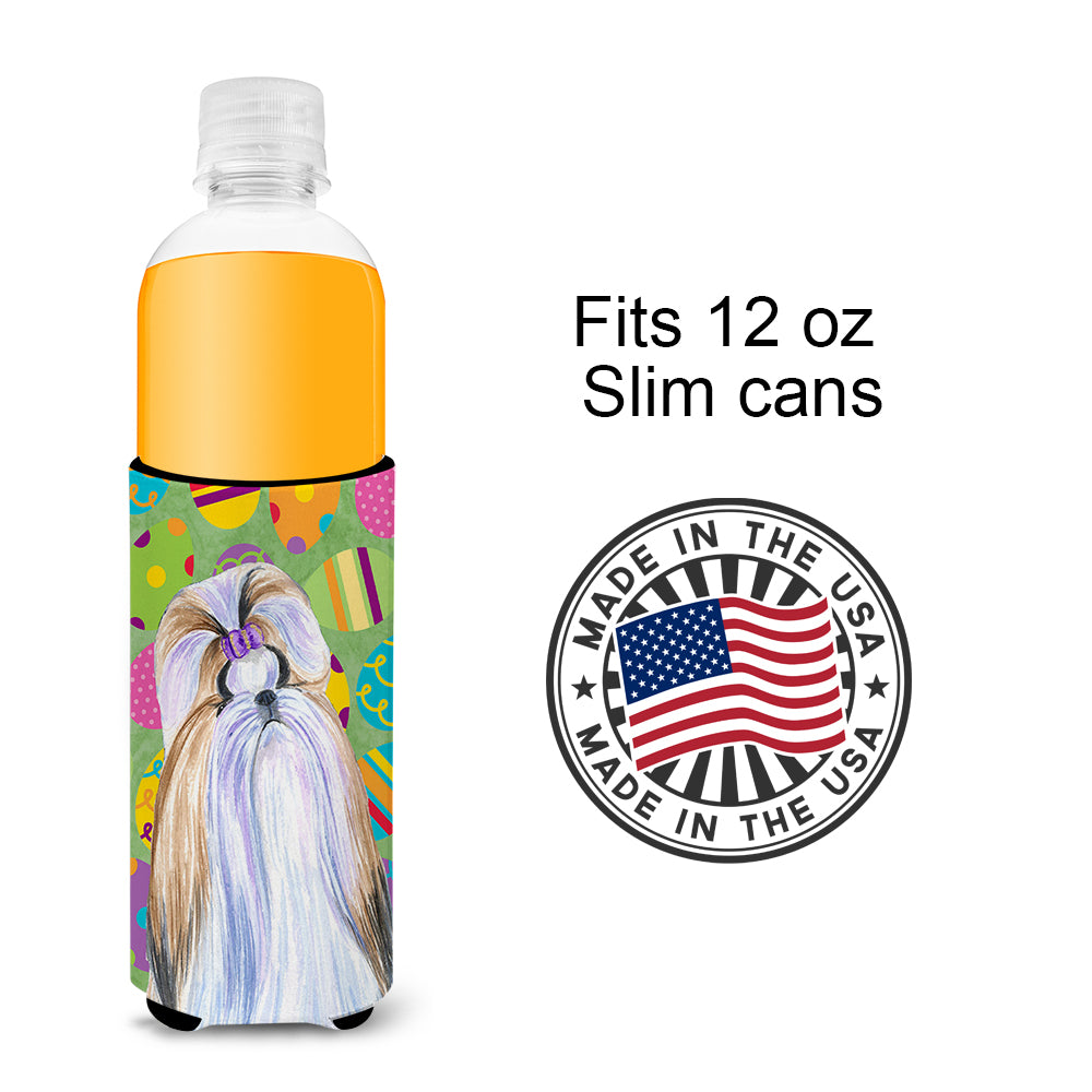 Shih Tzu Easter Eggtravaganza Ultra Beverage Insulators for slim cans SS4810MUK.