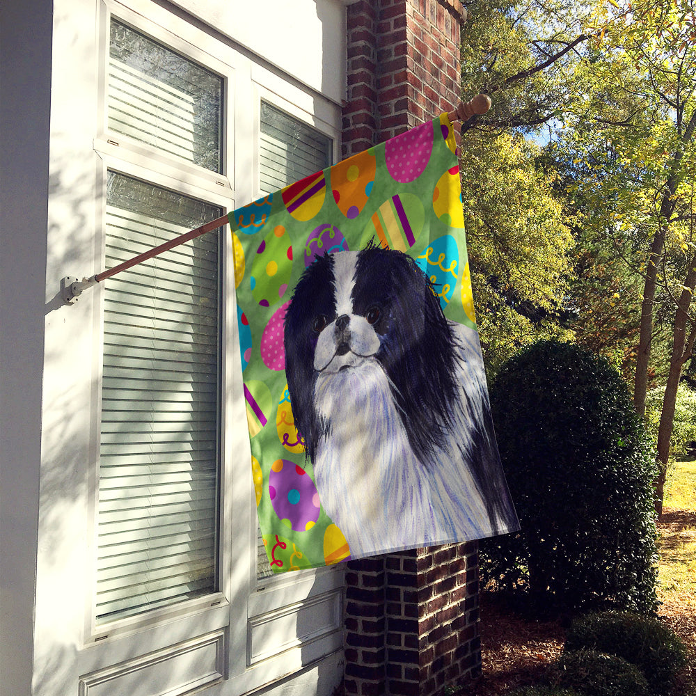 Japanese Chin Easter Eggtravaganza Flag Canvas House Size  the-store.com.