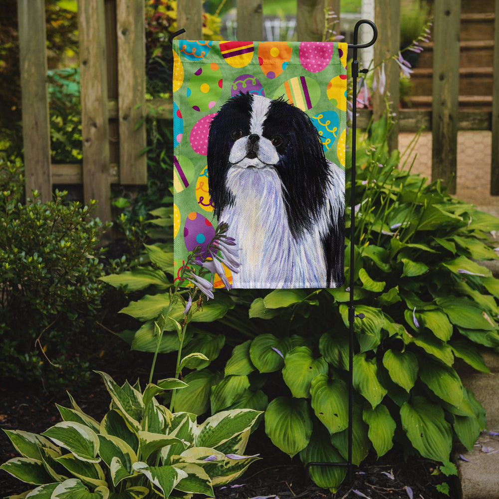 Japanese Chin Easter Eggtravaganza Flag Garden Size  the-store.com.