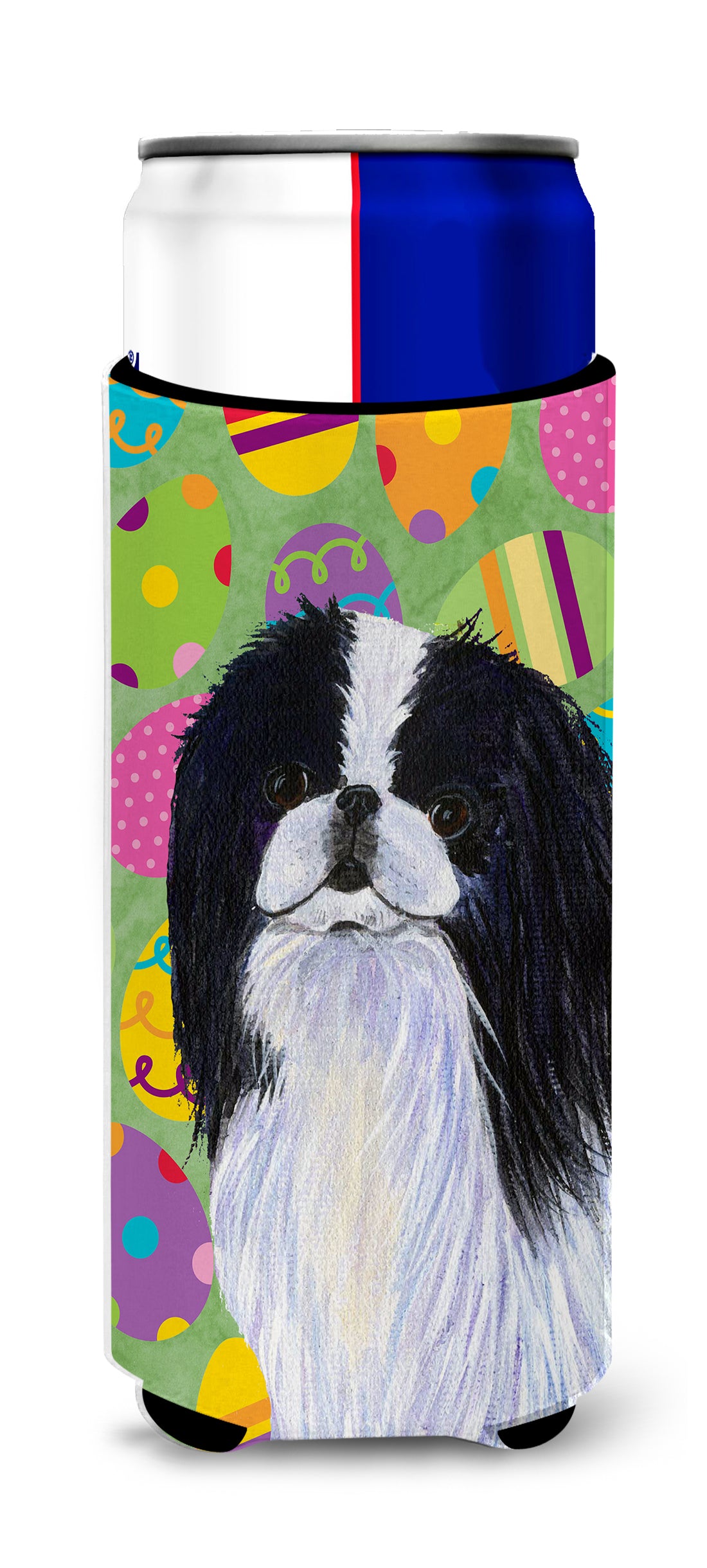 Japanese Chin Easter Eggtravaganza Ultra Beverage Insulators for slim cans SS4812MUK