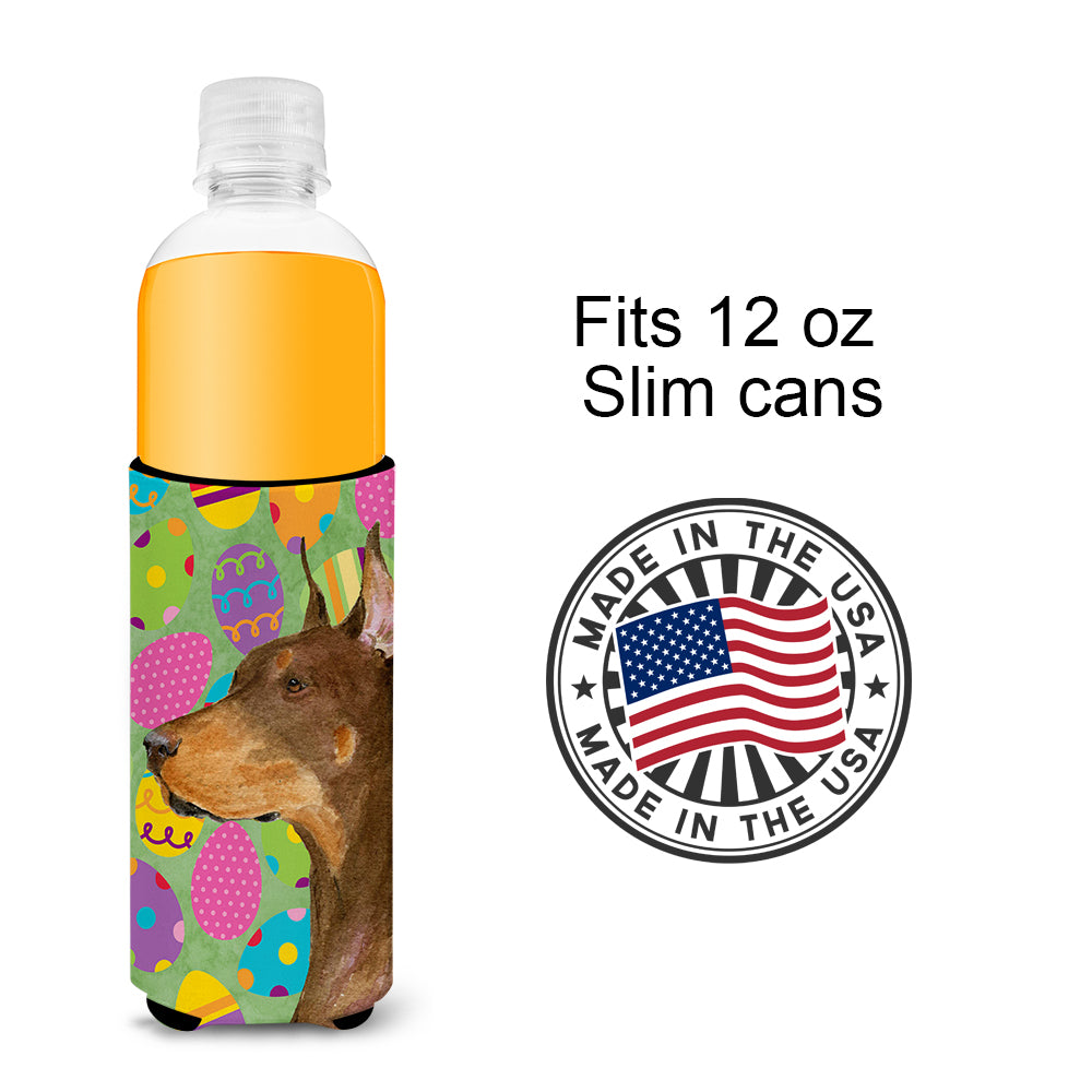 Doberman Easter Eggtravaganza Ultra Beverage Insulators for slim cans SS4813MUK.