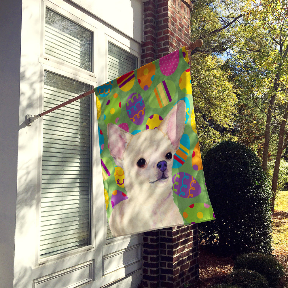 Chihuahua Easter Eggtravaganza Flag Canvas House Size