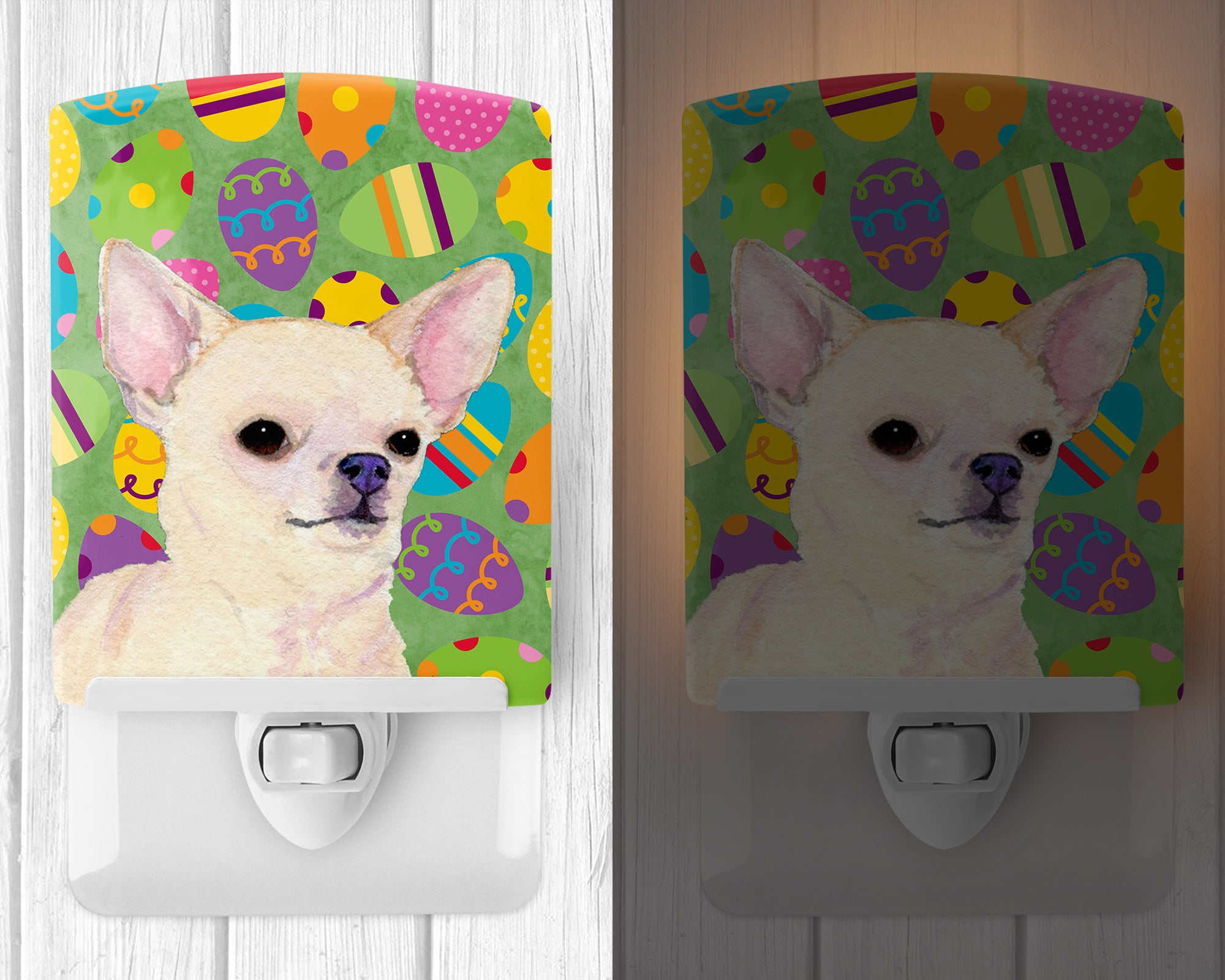 Chihuahua Easter Eggtravaganza Ceramic Night Light SS4817CNL - the-store.com